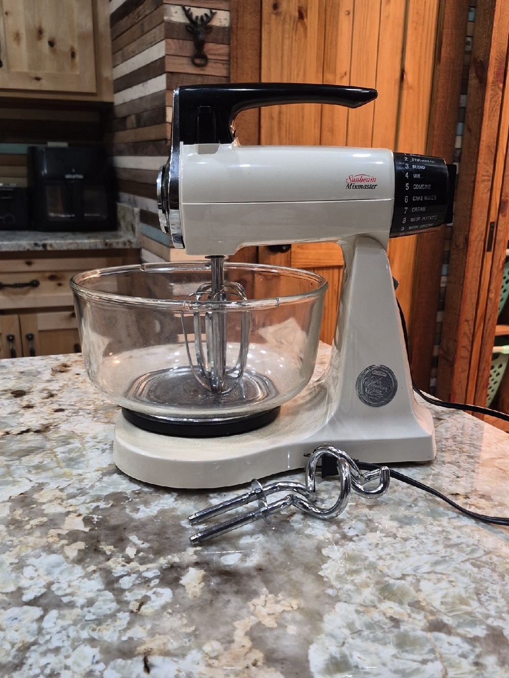 Vintage Sunbeam Mixmaster Stand Mixer 12 Speed Mixer In Almond Cottagecore